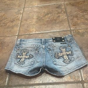 Miss me distressed jean shorts